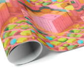 felgekleurde zoetheid cadeaupapier (Rol Hoek)