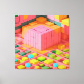 felgekleurde zoetheid canvas afdruk (Voorkant)