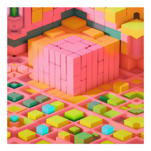 felgekleurde zoetheid foto afdruk