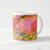 felgekleurde zoetheid grote koffiekop (Voorkant rechts)