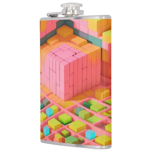 felgekleurde zoetheid heupfles (Links)