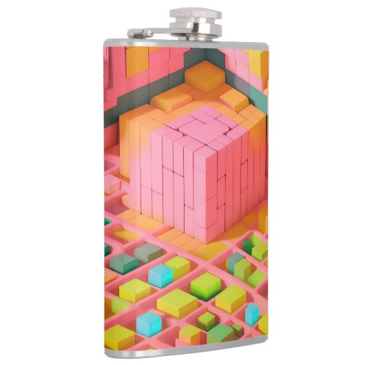 felgekleurde zoetheid heupfles (Rechts)