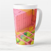 felgekleurde zoetheid latte mok (Rechterhoek)