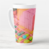 felgekleurde zoetheid latte mok (Linkerhoek)