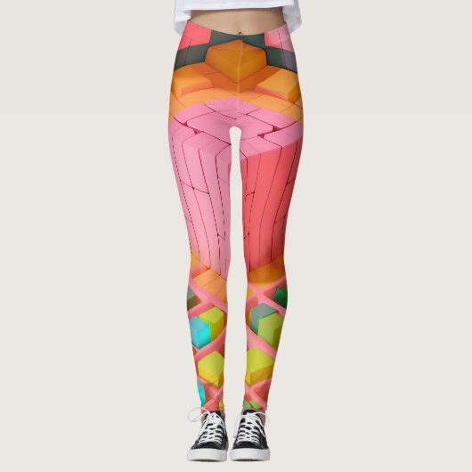 felgekleurde zoetheid leggings (Voorkant)
