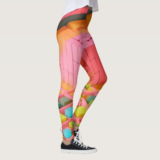 felgekleurde zoetheid leggings (Rechts)