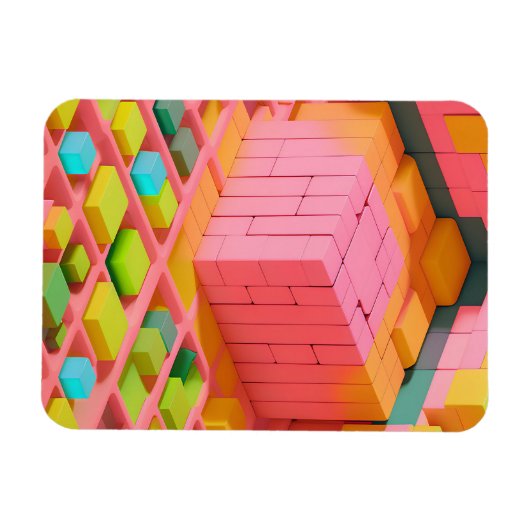 felgekleurde zoetheid magneet (Horizontaal)