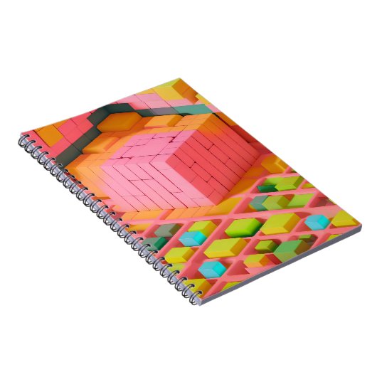 felgekleurde zoetheid notitieboek (Rechterzijde)