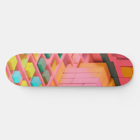 felgekleurde zoetheid persoonlijk skateboard (Horizontaal)