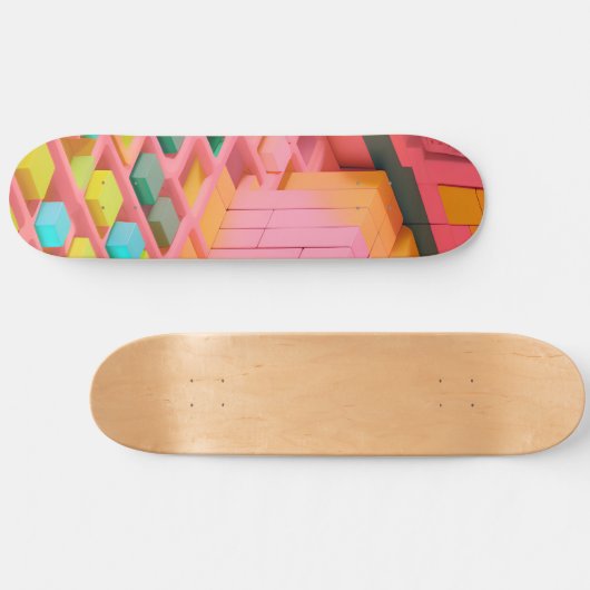 felgekleurde zoetheid persoonlijk skateboard (Horizontaal)
