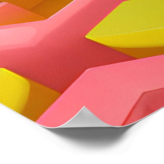 felgekleurde zoetheid poster (Hoek)