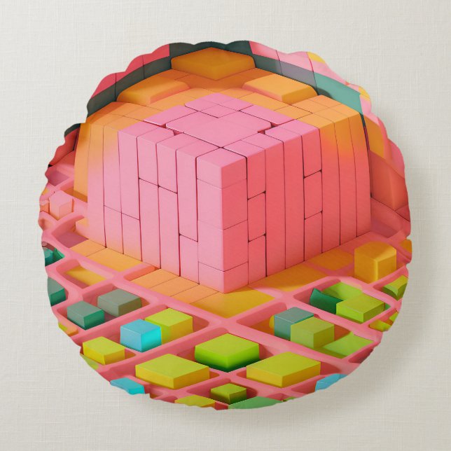 felgekleurde zoetheid rond kussen (Voorkant)