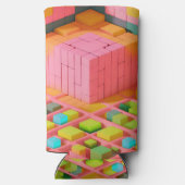 felgekleurde zoetheid seltzer blikjeskoeler (Achterkant)