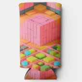 felgekleurde zoetheid seltzer blikjeskoeler (Voorkant)