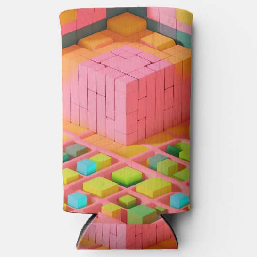 felgekleurde zoetheid seltzer blikjeskoeler (Voorkant)