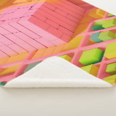 felgekleurde zoetheid sherpa deken (3/4)