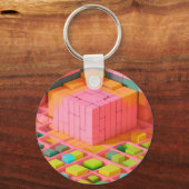 felgekleurde zoetheid sleutelhanger (Achterkant)