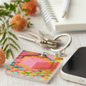 felgekleurde zoetheid sleutelhanger (Voorkant Rechts)