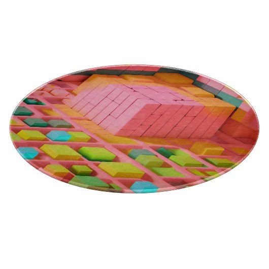 felgekleurde zoetheid snijplank (Hoek)