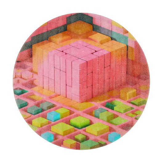 felgekleurde zoetheid snijplank (Voorkant)