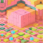 felgekleurde zoetheid sticker (Voorkant)