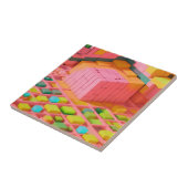 felgekleurde zoetheid tegeltje (Zijkant)