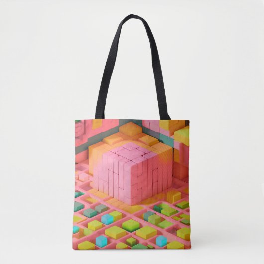 felgekleurde zoetheid tote bag (Voorkant)