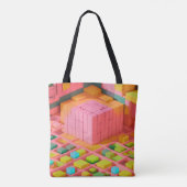 felgekleurde zoetheid tote bag (Achterkant)
