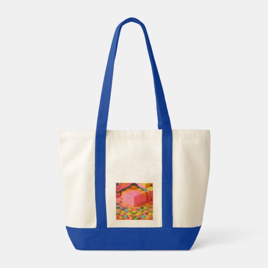 felgekleurde zoetheid tote bag (Achterkant)