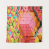 felgekleurde zoetheid wandkleed (Voorkant (horizontaal))