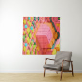 felgekleurde zoetheid wandkleed (In Situ (horizontaal))