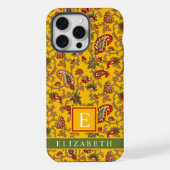  felgele rode groene paisley iPhone hoesje (Achterkant)