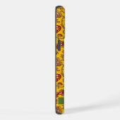  felgele rode groene paisley iPhone hoesje (Rechterkant)