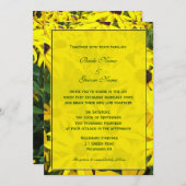 felgele zomerdageraad voor bloemen bruiloft kaart (Voorkant / Achterkant)