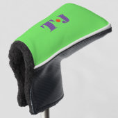 felgroen golfheadcover (3/4 voorkant)