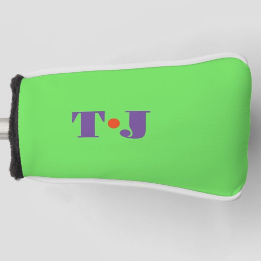 felgroen golfheadcover (Voorkant)