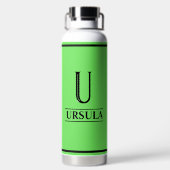 felgroen waterfles (Achterkant)