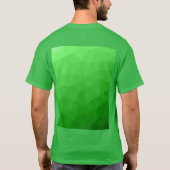 Felgroene geometrische mesh gradiëntpatroon t-shirt (Achterkant)