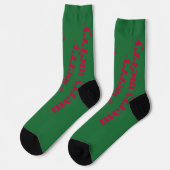 Felgroene Kerstsokken | Festive Sokken (Links)