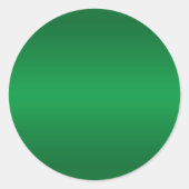 Felgroene verloop lege achtergrond ronde sticker (Voorkant)