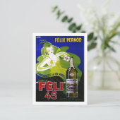 FELI 45 ABSINTHE BRIEFKAART (Staand voorkant)