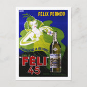 FELI 45 ABSINTHE BRIEFKAART (Voorkant)