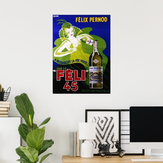 FELI 45 ABSINTHE Poster (Thuiskantoor)
