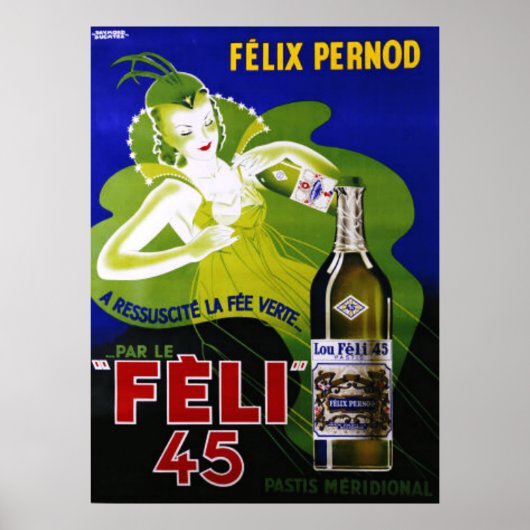 FELI 45 ABSINTHE Poster (Voorkant)