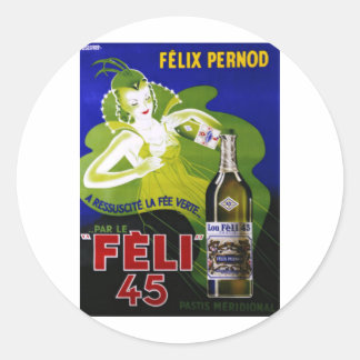 FELI 45 ABSINTHE RONDE STICKER
