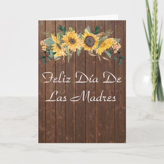 Feli Día De Las Madres Moederdag Spaans Kaart (Voorkant)