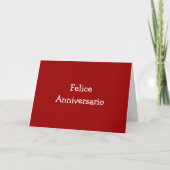 FELICE ANIVERSARIO-JUBILEUM KAART (Voorkant)