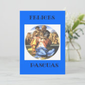 Felice Pascuas blij met je Spaanse Kaart (Staand voorkant)