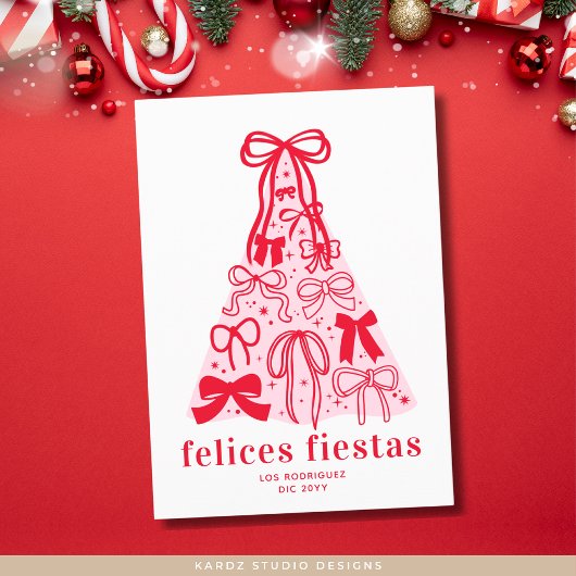 Felices Fiestas Modern Holiday Kaart