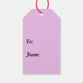 Felices Fiestas Snowflakes Deep Paars Gift Labels Cadeaulabel (Achterkant)